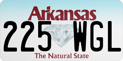 AR license plate 225WGL