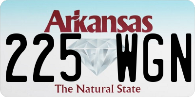 AR license plate 225WGN