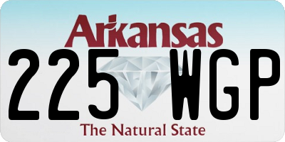 AR license plate 225WGP