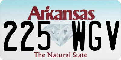 AR license plate 225WGV