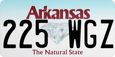 AR license plate 225WGZ