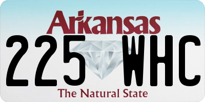 AR license plate 225WHC