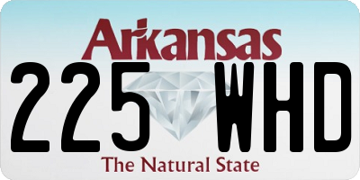 AR license plate 225WHD