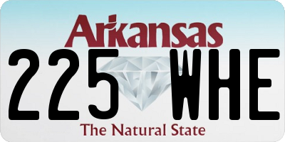 AR license plate 225WHE