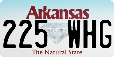AR license plate 225WHG