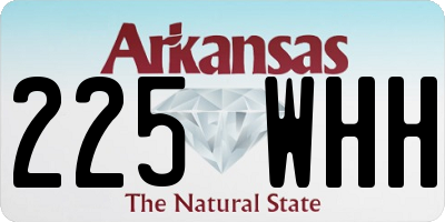 AR license plate 225WHH