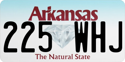 AR license plate 225WHJ