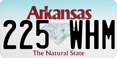 AR license plate 225WHM