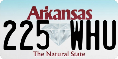 AR license plate 225WHU