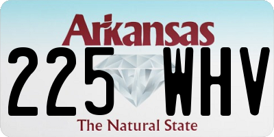 AR license plate 225WHV