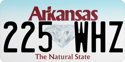 AR license plate 225WHZ
