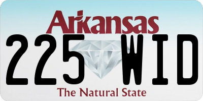 AR license plate 225WID