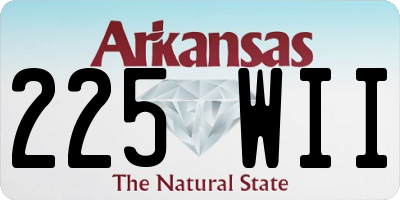 AR license plate 225WII