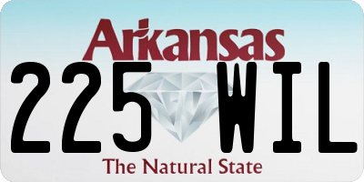 AR license plate 225WIL