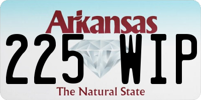 AR license plate 225WIP