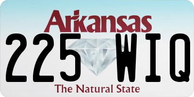 AR license plate 225WIQ