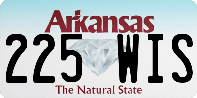 AR license plate 225WIS