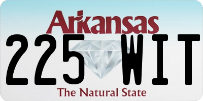 AR license plate 225WIT