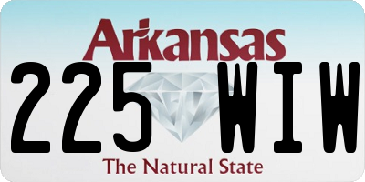 AR license plate 225WIW
