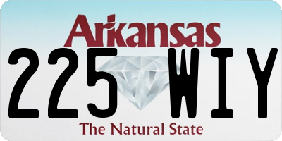 AR license plate 225WIY