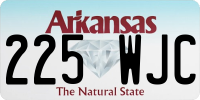 AR license plate 225WJC