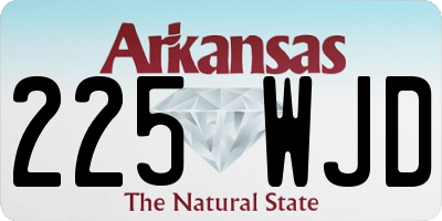 AR license plate 225WJD