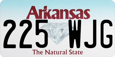 AR license plate 225WJG