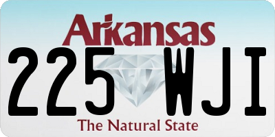 AR license plate 225WJI