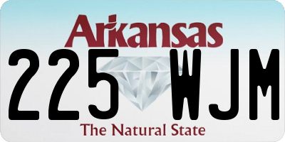 AR license plate 225WJM