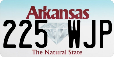 AR license plate 225WJP