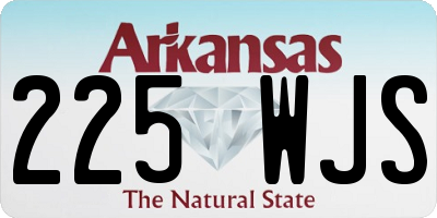 AR license plate 225WJS