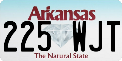 AR license plate 225WJT