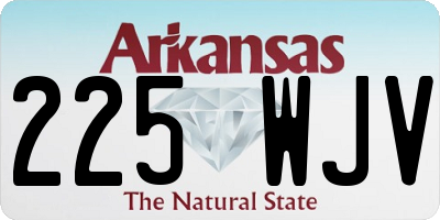 AR license plate 225WJV