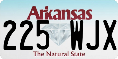 AR license plate 225WJX