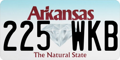 AR license plate 225WKB