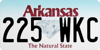 AR license plate 225WKC