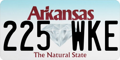 AR license plate 225WKE