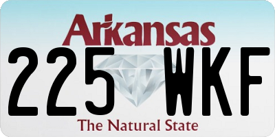 AR license plate 225WKF