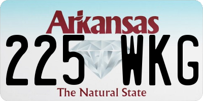 AR license plate 225WKG