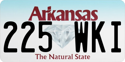 AR license plate 225WKI