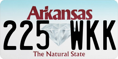 AR license plate 225WKK