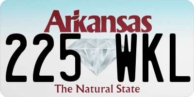 AR license plate 225WKL