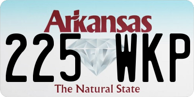 AR license plate 225WKP