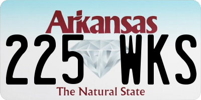 AR license plate 225WKS