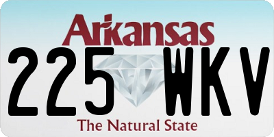 AR license plate 225WKV