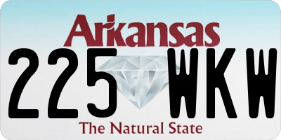 AR license plate 225WKW
