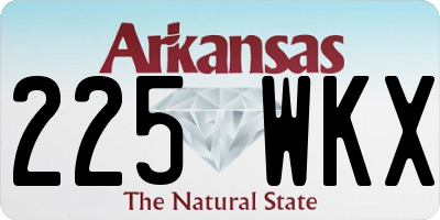 AR license plate 225WKX