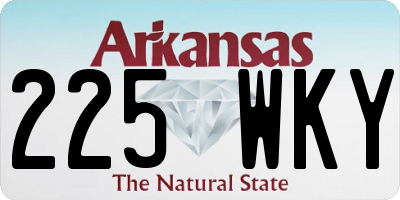 AR license plate 225WKY