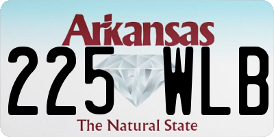 AR license plate 225WLB