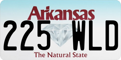 AR license plate 225WLD